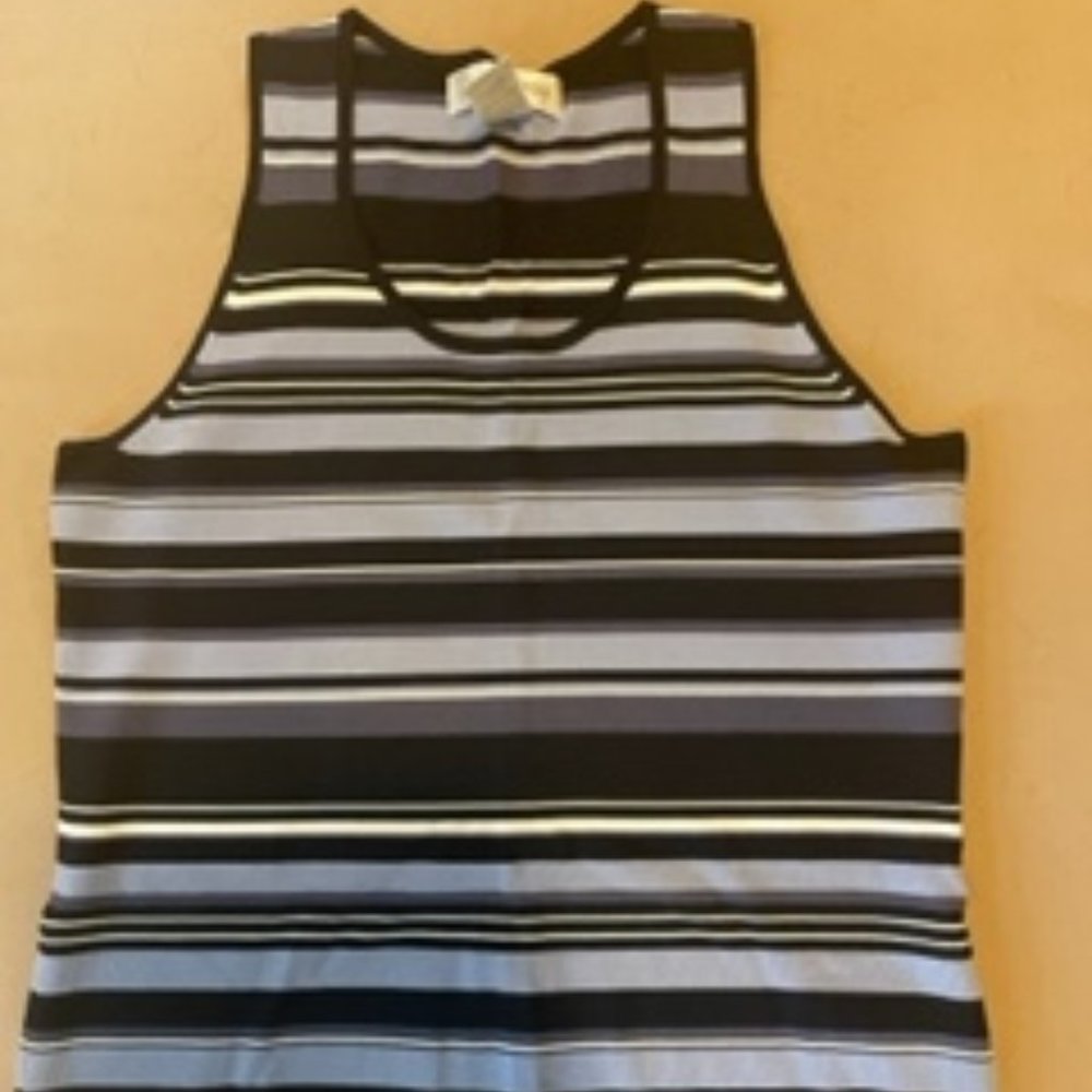 Jones New York Striped Women's Sleeveless Dress Tank